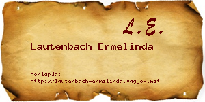 Lautenbach Ermelinda névjegykártya